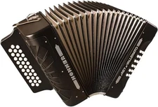 Hohner El Rey del Vallenato Accordion - Black - Free Us Shipping