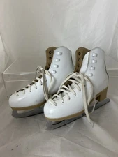 Risport 7691 360 White Ice/Figure Skates with ED22 Blades, Toe to heel 240mm