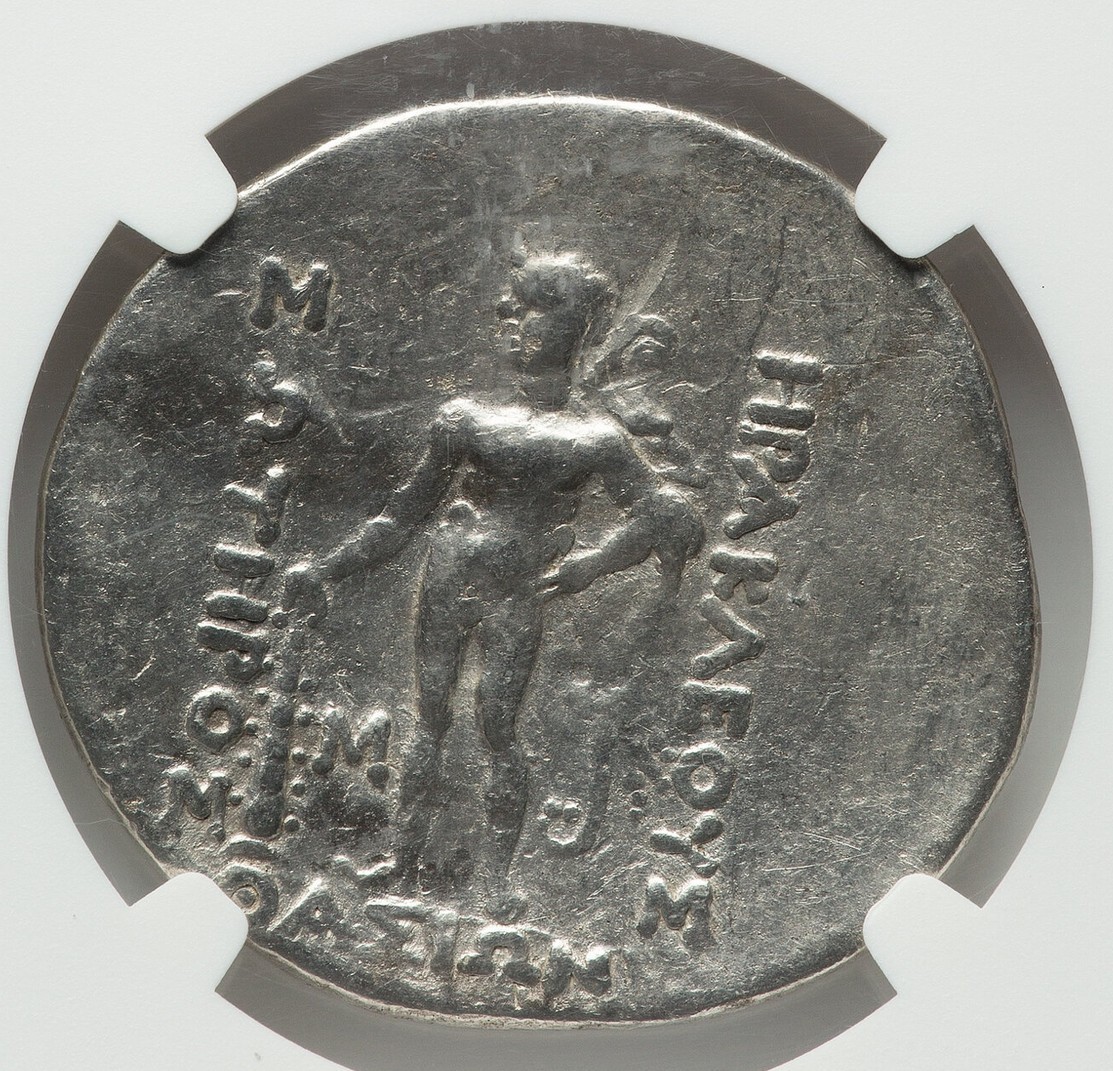 Silver TETRADRACHM Isle of THASOS Thace Ancient Greek Coin NGC VF