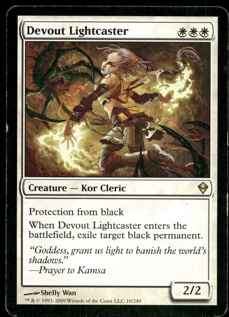 DEVOUT LIGHTCASTER ZENDIKAR MAGIC: THE GATHERING LP