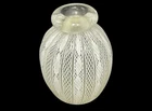 Vintage Murano Venetian Glass White Latticino Adventurine 2 7/8" Miniature Vase
