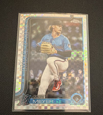 2025 Topps Chrome Update X-Fractor Max Meyer #USC183 Miami Marlins