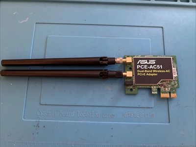 WLAN-Adapter ASUS PCE-AC51, 2.4GHz/5GHz WLAN, PCIe 1.0 x1
