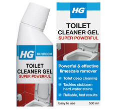 HG Toilet Cleaner Gel Super Powerful WC Descaler & Stain Remover 500ml  UK 20.72 per litre