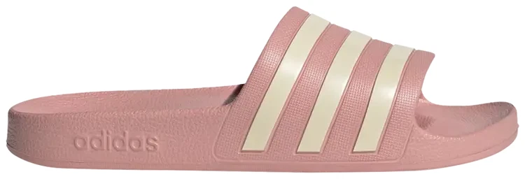 Adidas Womens Adilette Aqua Mauve Pink White Swim Slides Sandals GZ5877
