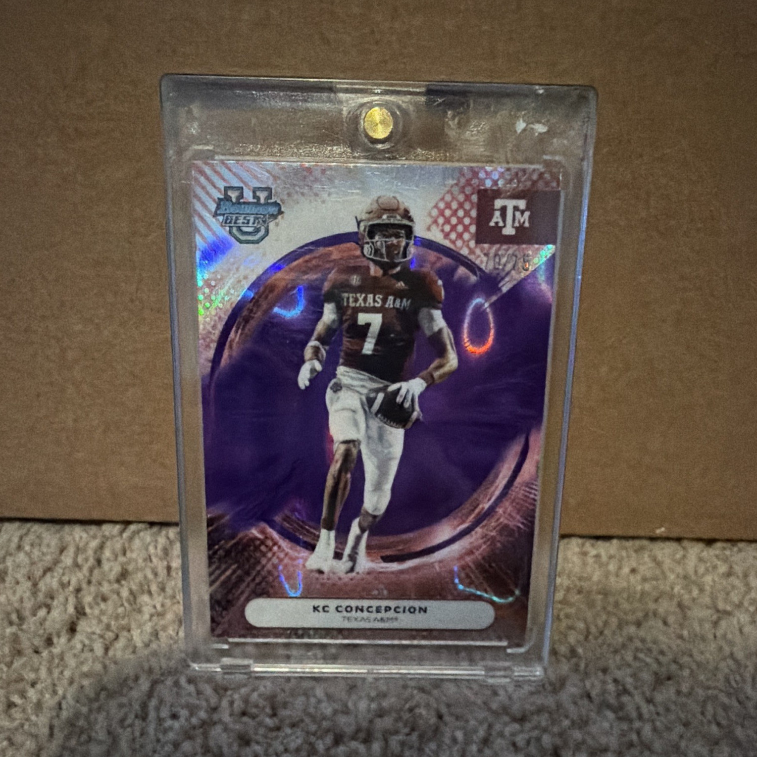 Topps Bowman's Best University 2025 KC Concepcion RC Purple Lava /75 #71