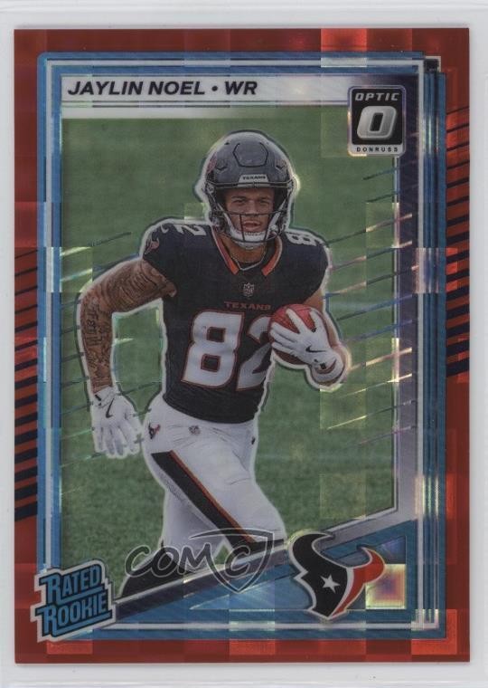 2025 Panini Donruss Rated Rookie Optic Preview Red Pandora Prizm Jaylin Noel