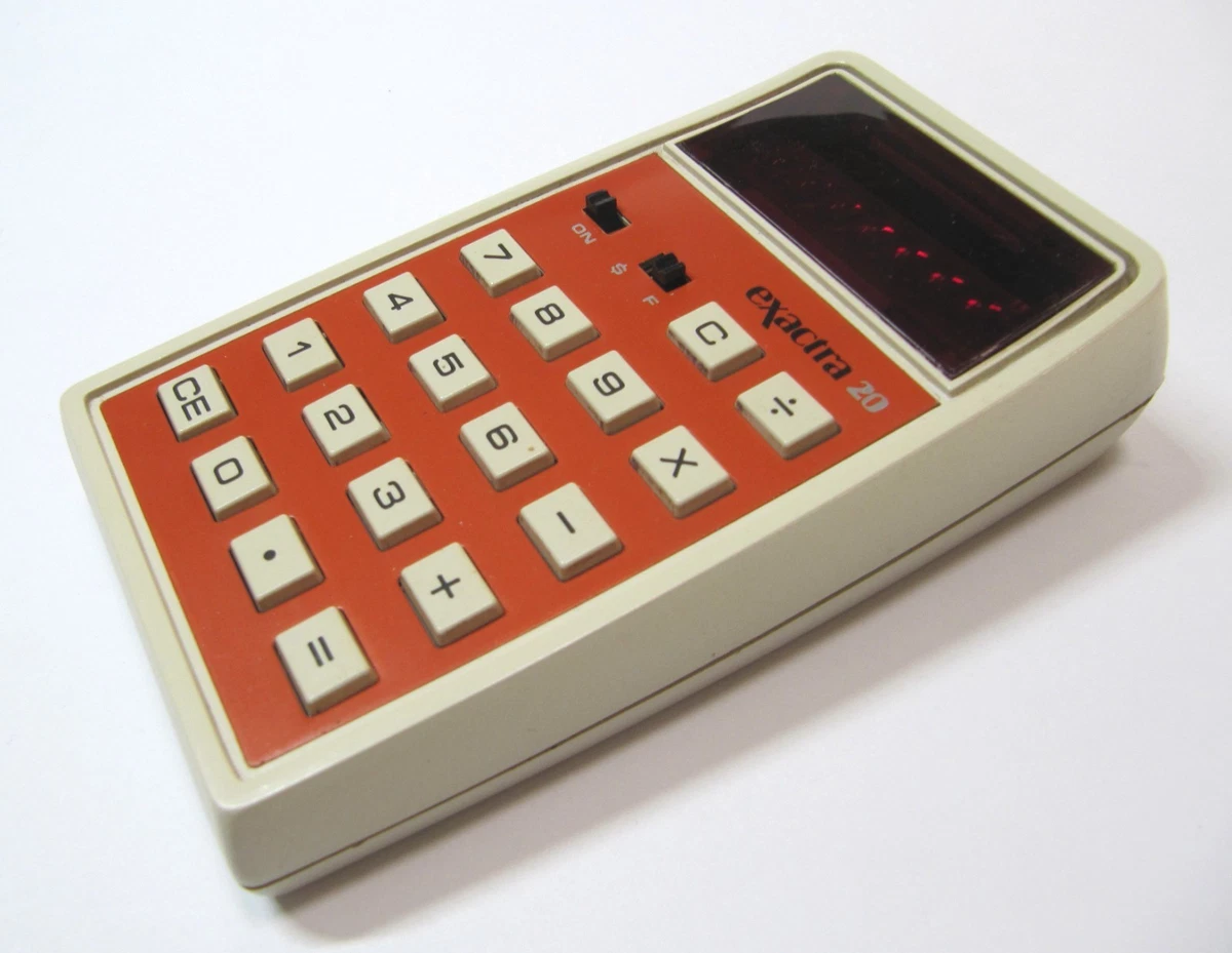 Calculatrice Vintage Texas Instruments TI-2001 GTI - Fonctionne - Fabriquée En Italie