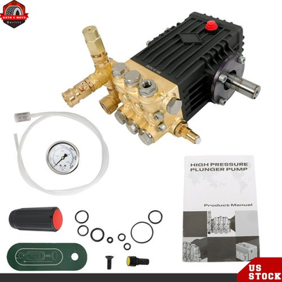 #ad Professional 3600 PSI 4.9 GPM Pressure Washer Pump 24mm Solid Shaft Belt Drive $146.38