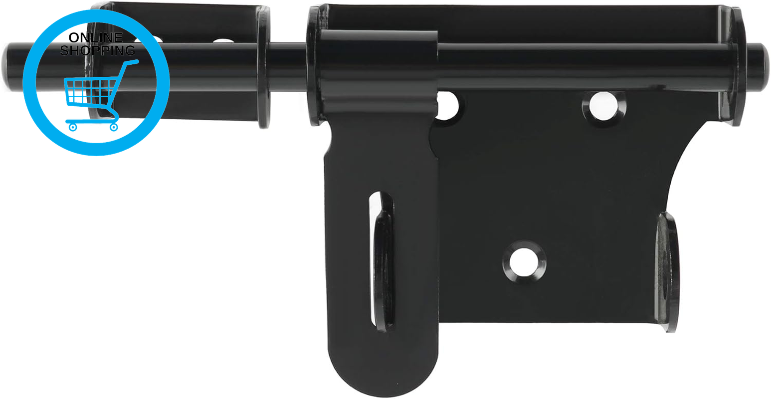 Gate Latch Bolt Lock, Gate Locks for Wooden Gates Garden Shed Locks, 6-Inch Stai
