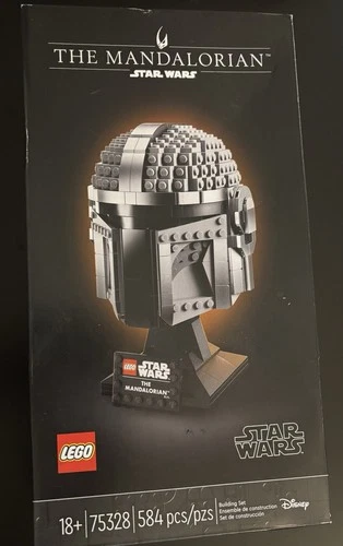 LEGO Star Wars The Mandalorian Helmet 75328 584 pcs Complete Set 18+