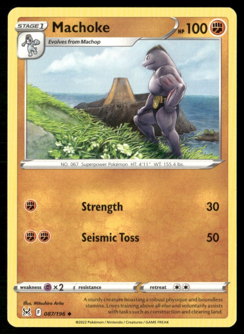 2022 Sword & Shield - Lost Origin Machoke Stage 1/Uncommon #87