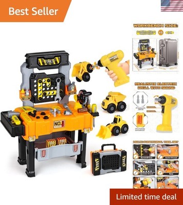 BPA-Free Kids Tool Set with Electric Drill - Perfect for 3rd Birthday Gifts