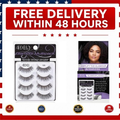 Ardell False Eyelashes 4 Pairs Reusable Natural Strip Lashes Black