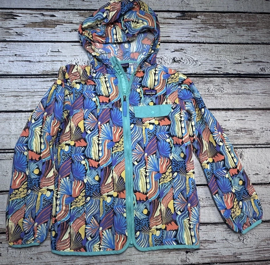 Patagonia Baggies Kids' Size Large 12 Rain Jacket Windbreaker Hooded Unisex