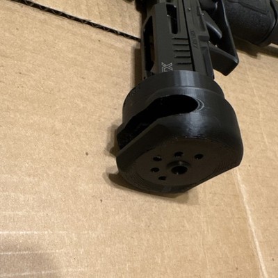 Hybrid Polymer/Metal .22LR Compensator  1/2x28 Thread   TX22 Optimized Alignment