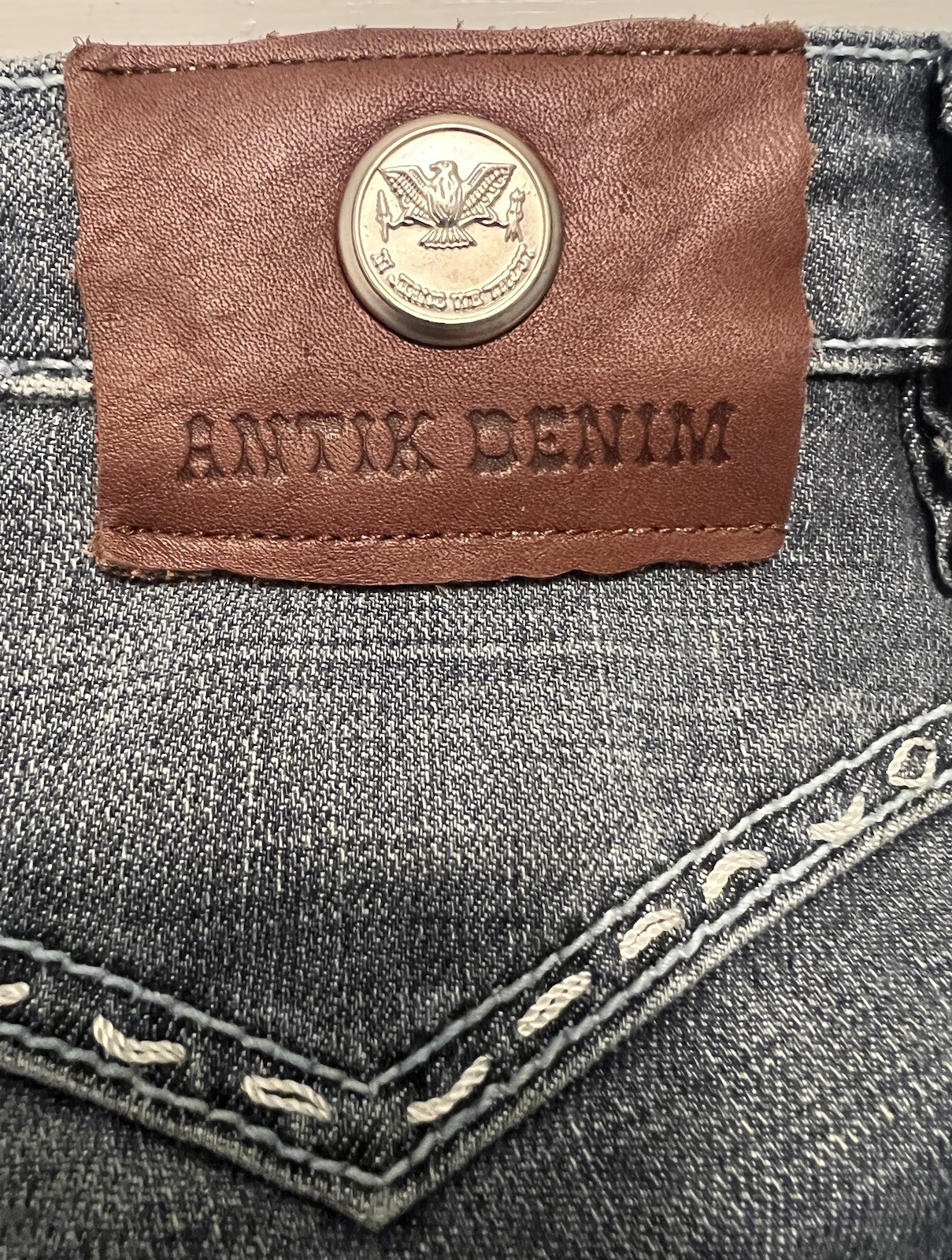 Authentic Antik Denim multicolored logo jeans wid… - image 4