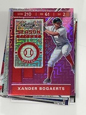 2020 Panini Contenders Optic Purple Mojo #29 Xander Bogaerts/75 RED SOX! CS31