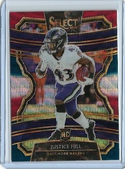 2019 Panini Select Justice Hill Concourse Tri-Color Prizm RC 24/199