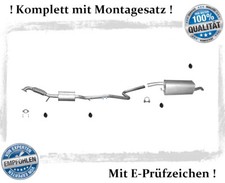 Auspuffanlage für Ford Fusion 1.6 16V Auspuff Endtopf Mitteltopf Montagesatz