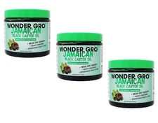 3 Pack of Jamaican Black Castor Oil Hair Grease Styling Conditioner, 12  Oz