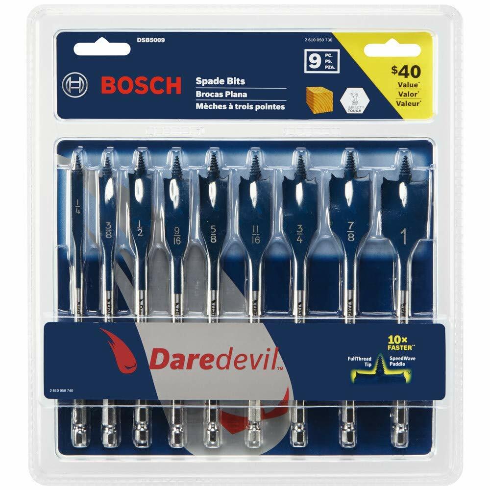 Bosch Daredevil Spade Drill Bit Set Piece,6 Piece,9 Piece,12 Piece Set