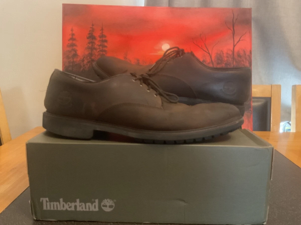 Timberland Stormbuck Waterproof dark Brown Oxford Shoes UK Size 11 .5 leather