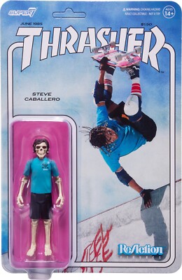 SUPER7 POWELL PERALTA THRASHER フィギュア Powell Peralta Super 7 Steve Caballero Action Figure Thrasher Wave