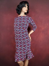 Boden Women's US 2 Dress 3/4 Sleeve Knee Length Trumpet Hem Casual Work Clothes