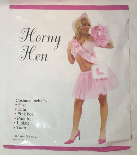 Horny Hen Fancy Dress Costume One Size 