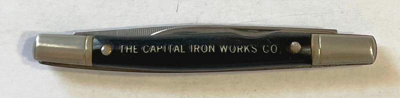 COLONIAL PROV THE CAPITOL IRON WORKS COMPANY TWO BLADE POCKET KNIFE
