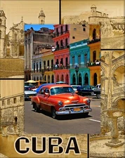 Cuba Laser Engraved Wood Picture Frame Portrait (5 x 7) 