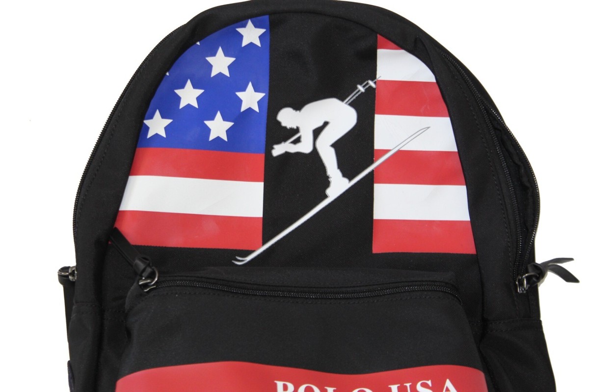 Polo Ralph Lauren アメリカ国旗 ミニボストンバッグ Polo Ralph Lauren Downhill Ski Olympic Stadium Team USA Vintage
