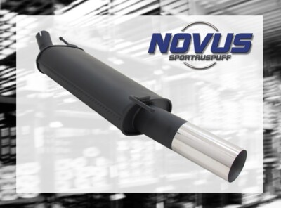 NOVUS Sportauspuff Gruppe N ESD 1x 90mm RL-Design für VW Golf 3 + für VW Golf 4