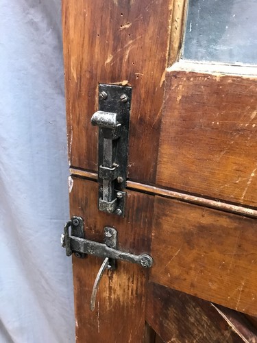 Vintage Solid Wood Dutch Door 9 Lite 36x79 Shabby White Entryway Old 1017-24B - Picture 14 of 23