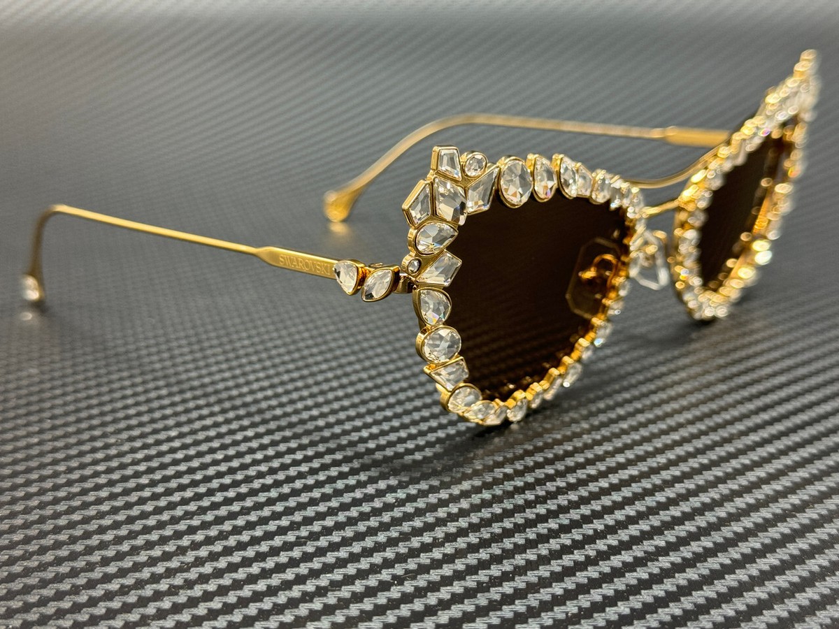 SWAROVSKI SK7011 402263 Gold Light Brown Women
