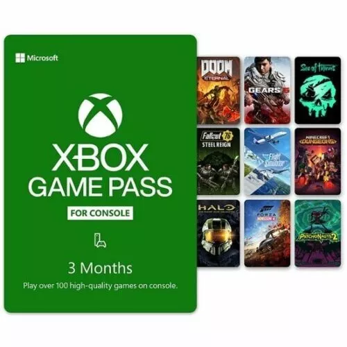 Xbox Game Pass 3 meses