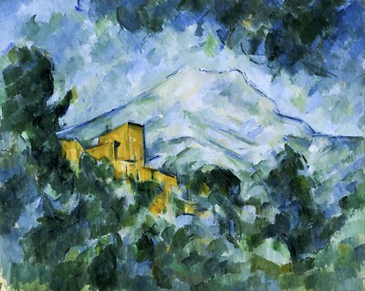 Mont Sainte-Victoire and Château Noir by Paul Cezanne Giclee Repro on Canvas