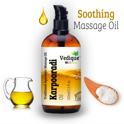 VEDIQUE REMEDIES Karpooradi Oil | Camphor Rich, Ayurvedic Classical Massage O...