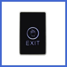 Door Touch Exit Button Push Home Release Switch Panel Access Control LED Light