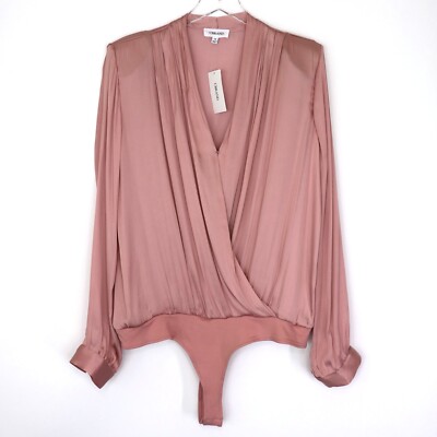 CBrand Women's Long Sleeve Blouse Top Plus Size 1X Shoulder Pads Snap Crotch