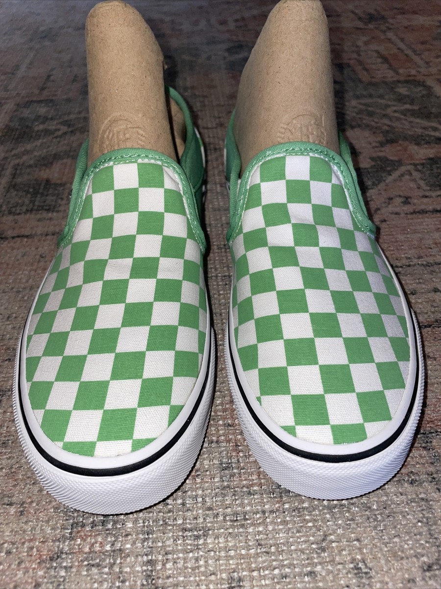 kelly green checkered vans