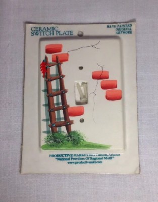 Hand Painted Southwestern Ceramic Light Switch Plate Outlet Cover Single Toggle