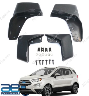 Schmutzfänger Set Mit 4 Stück Schwarz Für Ford EcoSport Typ 2 2018-2020 AEs