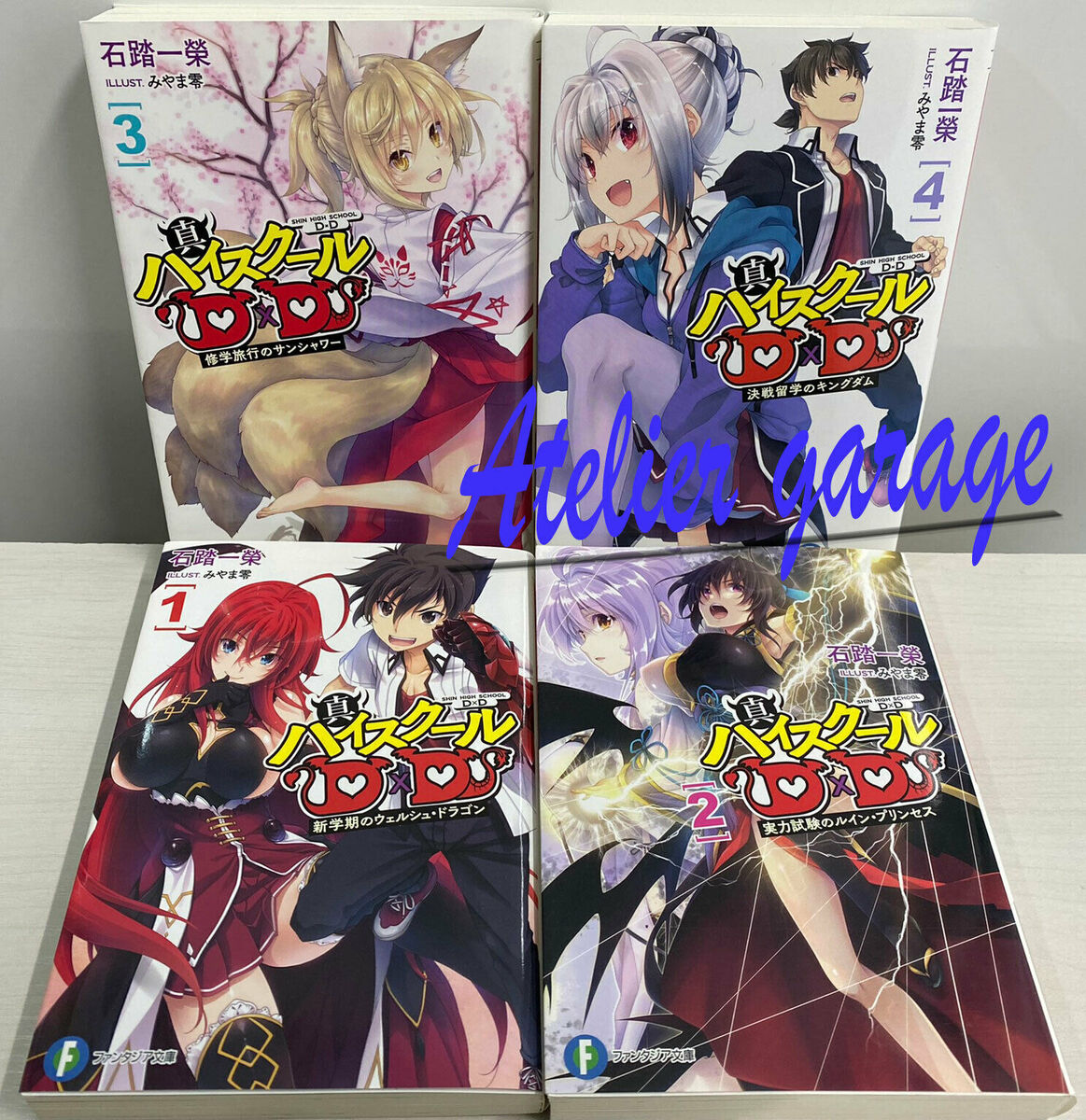 USED High School DxD Novel Vol.1-25 + Manga Vol.1-11+1 37 Set Japanese  Version