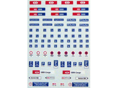 TL-Decals 1914 - Decals Bahnhof SBB - Spur N - NEU