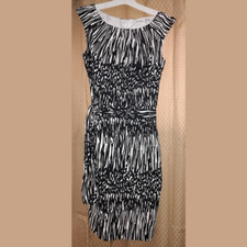 Calvin Klein Black and White Dress, Size 6