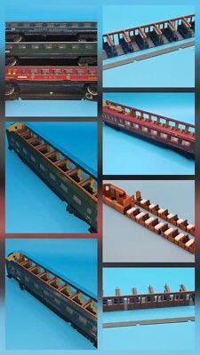 MAUSIS 3D DRUCK Märklin H0 346/1, 346/2 etc. - Inneneinrichtungenen. Mehrfarbig 3D Druck. Neu.