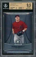 Mike Trout Rookie 2010 Bowman Platinum Prospects #PP5 BGS 9.5 (9.5 9.5 9.5 9)