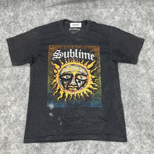 Sublime T-Shirt Men's Medium Gray Sun 